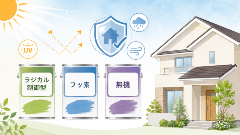 【三浦市】塗料の種類と選び方②｜ラジカル制御型・フッ素・無機塗料の違いをわかりやすく解説